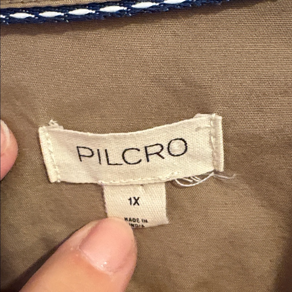 Pilcro / anthropology Classic Tan dress 1x in like new condition - Picture 3 of 9